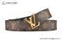 LV Initiales 40mm Reversible Belt Monogram Canvas and Calf Leather with Yellow Gold LV Initiales Buckle