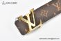 LV Initiales 40mm Reversible Belt Monogram Canvas and Calf Leather with Yellow Gold LV Initiales Buckle