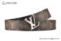 LV Initiales 40mm Reversible Belt Monogram Canvas and Calf Leather with Stainless Steel LV Initiales Buckle