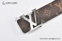 LV Initiales 40mm Reversible Belt Monogram Canvas and Calf Leather with Stainless Steel LV Initiales Buckle