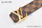 LV Initiales 40MM Belt Brown Damier Graphite Canvas with YG LV Initials Buckle