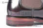 Prada Classic Brushed Red Calfskin Boot with the Triangle-embossed Logo