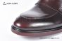 Prada Classic Brushed Red Calfskin Boot with the Triangle-embossed Logo