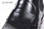 Prada Classic Brushed Black Calfskin Boot with the Triangle-embossed Logo