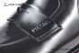 Prada Classic Brushed Black Calfskin Boot with the Triangle-embossed Logo