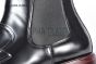 Prada Classic Brushed Black Calfskin Boot with the Triangle-embossed Logo