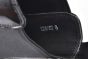 Prada Classic Brushed Black Calfskin Boot with the Iconic Enameled Metal Triangle Logo