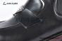 Prada Classic Brushed Matte Black Calfskin Boot with the Iconic Enameled Metal Triangle Logo