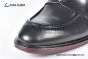 Prada Classic Brushed Matte Black Calfskin Boot with the Iconic Enameled Metal Triangle Logo