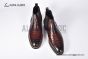 Berluti Caractère Éclair Alligator Leather Shape Red Calfskin Boot