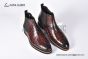 Berluti Caractère Éclair Alligator Leather Shape Red Calfskin Boot