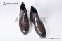 Berluti Caractère Éclair Alligator Leather Shape Brown Calfskin Boot