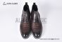 Berluti Caractère Éclair Alligator Leather Shape Brown Calfskin Boot