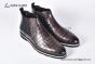 Berluti Caractère Éclair Alligator Leather Shape Brown Calfskin Boot