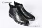 Berluti Caractère Éclair Alligator Leather Shape Green Calfskin Boot