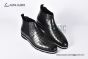 Berluti Caractère Éclair Alligator Leather Shape Green Calfskin Boot