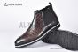 Berluti Caractère Éclair Alligator Leather Shape Brown Calfskin Boot