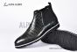 Berluti Caractère Éclair Alligator Leather Shape Green Calfskin Boot