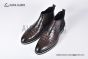 Berluti Caractère Éclair Alligator Leather Shape Brown Calfskin Boot