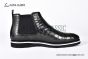 Berluti Caractère Éclair Alligator Leather Shape Green Calfskin Boot