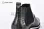 Berluti Caractère Éclair Alligator Leather Shape Green Calfskin Boot
