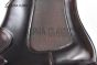 Prada Classic Brushed Red Calfskin Boot with the Iconic Enameled Metal Triangle Logo