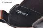 Prada Classic Brushed Red Calfskin Boot with the Iconic Enameled Metal Triangle Logo