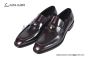 Ferragamo Red Calfskin Loafer with Mental Logo