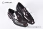 Ferragamo Red Calfskin Loafer with Mental Logo