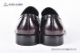 Ferragamo Red Calfskin Loafer with Mental Logo