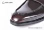Ferragamo Red Calfskin Loafer with Mental Logo