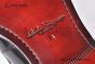 Ferragamo Red Calfskin Loafer with Mental Logo