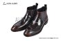 Prada Classic Red Double Sutures Calfskin Boot with the Iconic Enameled Metal Triangle Logo
