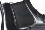 Prada Classic Black Calfskin Boot with the Iconic Enameled Metal Triangle Logo