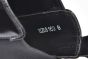 Prada Classic Black Calfskin Boot with the Iconic Enameled Metal Triangle Logo