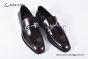 Ferragamo Red Calfskin Moccasin with Gancini Ornament