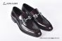 Ferragamo Red Calfskin Moccasin with Gancini Ornament