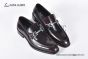 Ferragamo Red Calfskin Moccasin with Gancini Ornament