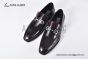 Ferragamo Red Calfskin Moccasin with Gancini Ornament