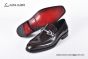 Ferragamo Red Calfskin Moccasin with Gancini Ornament