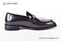 Ferragamo Red Calfskin Moccasin with Gancini Ornament