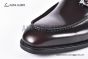 Ferragamo Red Calfskin Moccasin with Gancini Ornament