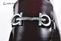 Ferragamo Red Calfskin Moccasin with Gancini Ornament