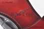 Ferragamo Red Calfskin Moccasin with Gancini Ornament
