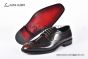 Ferragamo Sophisticated Perforations Red Calfskin Derby Shoes
