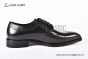 Ferragamo Sophisticated Perforations Red Calfskin Derby Shoes