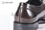 Ferragamo Sophisticated Perforations Red Calfskin Derby Shoes