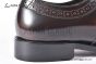 Ferragamo Sophisticated Perforations Red Calfskin Derby Shoes