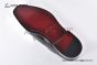 Ferragamo Sophisticated Perforations Red Calfskin Derby Shoes