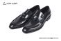Ferragamo Black Calfskin Loafer with Mental Logo